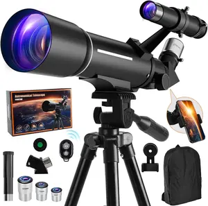 Telescope, Telescope for Kids & Adults, 70mm Aperture 500mm Refractor Telescopes for Astronomy Beginners with Tripod, Moon Filter, Phone Adapter & Backpack, Gifts for Kids & Beginners