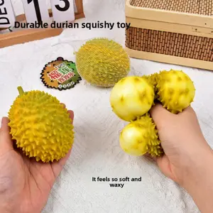 Fruit Durian Anxiety Squishies Toy,Fill Flour Soft Sensory Squeeze Toy,Quick Rising Handheld Stress Ball,Adult Fidget Toy