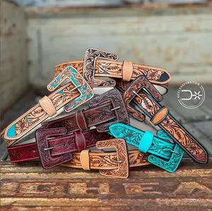 The Stockyards Tooled Belt