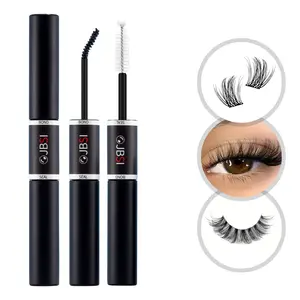 1pc Eyelash Bonding and Sealing Waterproof 2 in 1 Cluster Eyelash Glue, Suitable for Eyelash Group Eyelash Extension Glue, Long-lasting Strong Setting, 48-72 hours Personal Eyelash Glue Waterproof and Latex-free, Suitable for Home DIY False Eyelashes