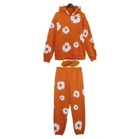 Orange set (white floral wreath)