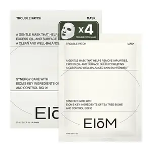 [EIOM] Korean Velcro Sheet Mask: 2-in-1 for blackhead removal & soothing care (pore tightening, pore minimizing, blackhead and whitehead removal, excess sebum control, soothe skin) safe for sensitive skin