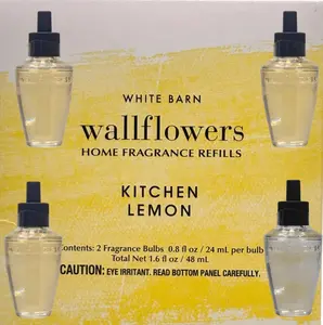 White Barn Kitchen Lemon wallflowers 4pack Citric Home Fragrance plugs