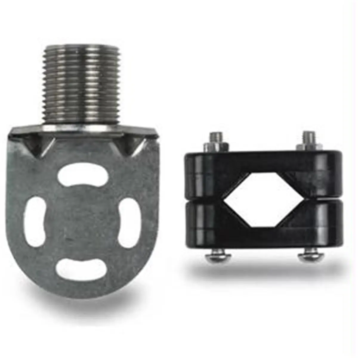 212 MAIN Shakespeare Economy Rail Antenna Mount, Steel Boating Accessory with Quick Install, Thread Base, Grips Rails, Versatile Fit for Water Sports