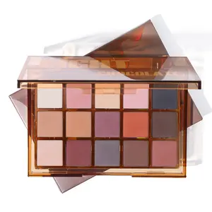 15-Color Glass Sugar Eyeshadow Palette Pearlescent Matte Crispy Rice Eyeshadow