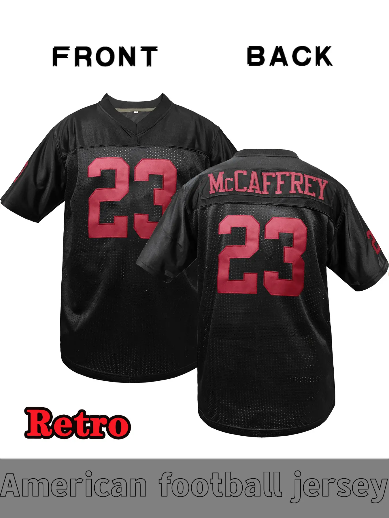 Men's 49Retro Football jersey, Sports Tops, Purdy #13 #23 Embroidered San Francisco Jersey, short sleeved V-neck polyester fabric, quick drying and breathable, suitable for all seasons, casual, training and street style rugby enthusiasts