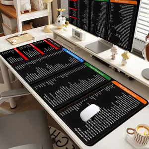 1pc Extra Large Office Shortcut Mouse Pad Excel Mouse Pad Computer Keyboard Mousepad Large Mouse Pad for Desk with Durable Stitched Edge All-in-One Desk Mat for Friends and Office Staff Desk Accessories