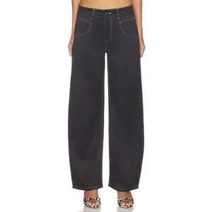 LIONESS Serenity Satin Pant in Noir LIONESS Serenity Satin Pant in Noir
