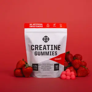 Creatine Gummies - 90 Gummies, 1.25g Creatine Monohydrate, Non-GMO, Vegan, Gluten-Free, No Artificial Sweeteners, Easy On-the-Go