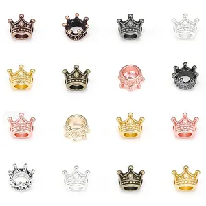 18/36pcs 1cm Premium Mini Alloy Crown Charms | Loose Metal Pendants & Beads for DIY Jewelry Making, DIY Jewelry Accessories, Necklace Crafts, Dollhouse Miniatures & Valentine's Day Romantic Decorations