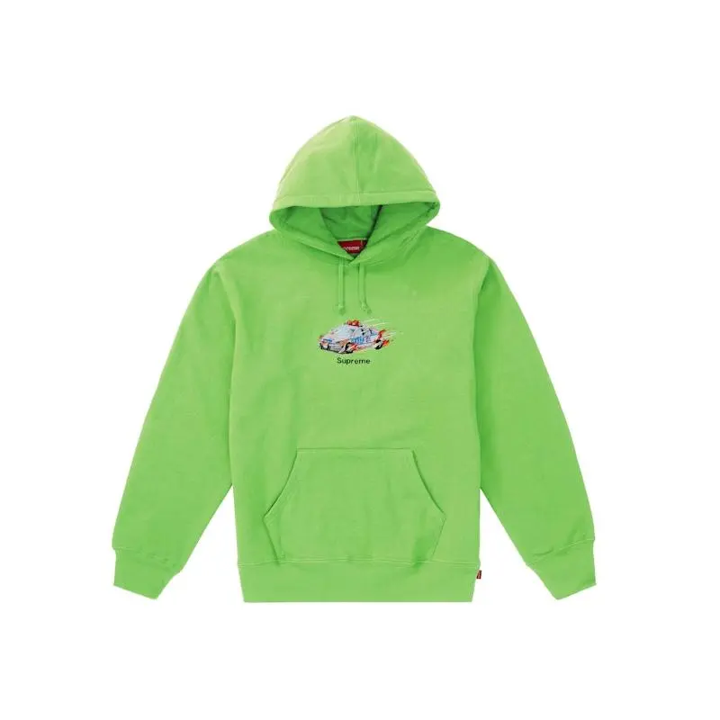 Supreme Men's Cop Car Hooded Sweatshirt Bright Green, from StockX