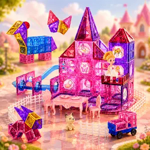 Colorful Magnetic Building Blocks 52/54/111pcs Sensory Educational Toy Building Block Set, an Ideal Choice for Learning And Creative Games,Puzzle Toys, Perfect Birthday And Holiday Gifts,Durable ABS Material,STEM Toys,Enhancing Dexterity and Creativity