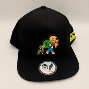 Gallo Fino Hat with Embossed Design, Black Color, Casual Baseball Cap, Versatile Style for Any Outfit