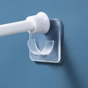 2pcs Strong Adhesive Wall Hooks, No Drilling Required, Easy Installation, Suitable for Kitchen, Bathroom, Bedroom, Multi-Purpose Hooks