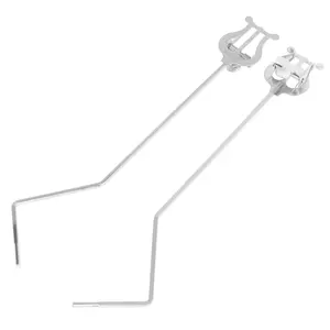 Universal Marching Music Stand for Trumpet, Baritone, E-Flat Alto Horn, Bb Tenor Trombone, Durable and Adjustable Band Score Holder