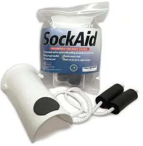 RMS Deluxe Sock Aid - Socks Helper with Foam Handles (for Regular Socks)