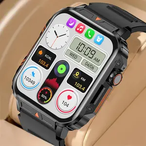 SENBONO L81 Outdoor Sports Square Smartwatch 1.95" Screen 340mAh Battery Fitness Tracker Waterproof for IOS Android Men