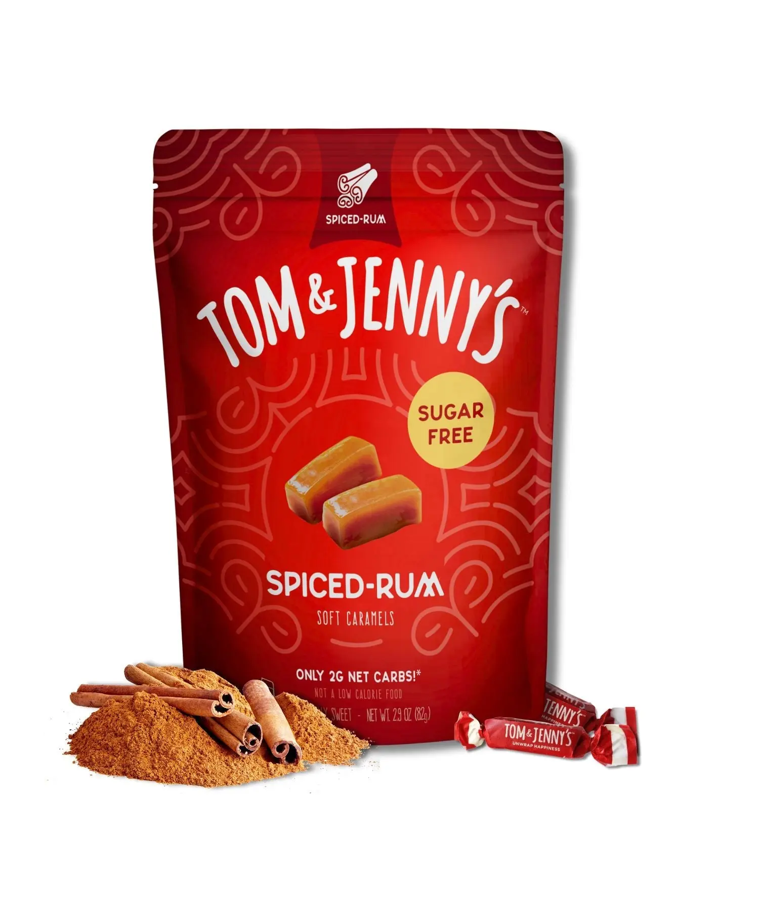 Spiced Rum Sugar Free Soft Caramels