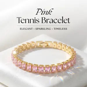 Pink Tennis Bracelet