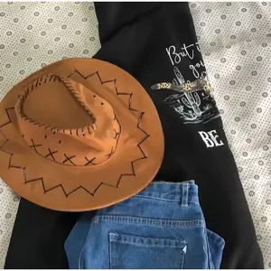 Hoodie 2 Sided Country Concert Outfit, Unisex Long Sleeve Pullover Shirt Womenswear Casual