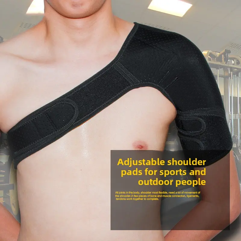 Sports Shoulder Brace for Men and Women, Badminton, Basketball, Fitness, Adjustable for Dislocation, Breathable Single Shoulder Support