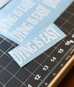 DYING IS EASY DECALS