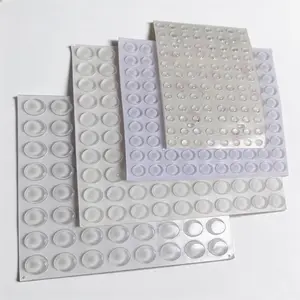 360 count  Cabinet Door Bumpers - 4 Diffenrent Practical Sizes, Clear, Self Adhesive Furniture Pads for Surface Protection and Noise Reduction
