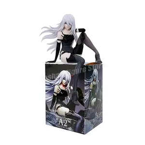 Anime NieR:Automata YoRHa A No.2 Type B Action Figure Noodle Stopper 2B 9S Sitting Posture Figures Collection Figures Model Toys (No Box)