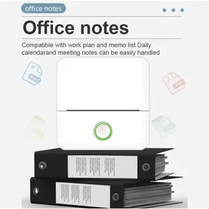 Portable Mini Pocket Wireless Thermal Printer for Labels, Receipts, Photos, Notes, and Learning - Compact Inkless Smart Label Printer for Journals/Scrapbooks/Travel/Memo Lists/Home Office