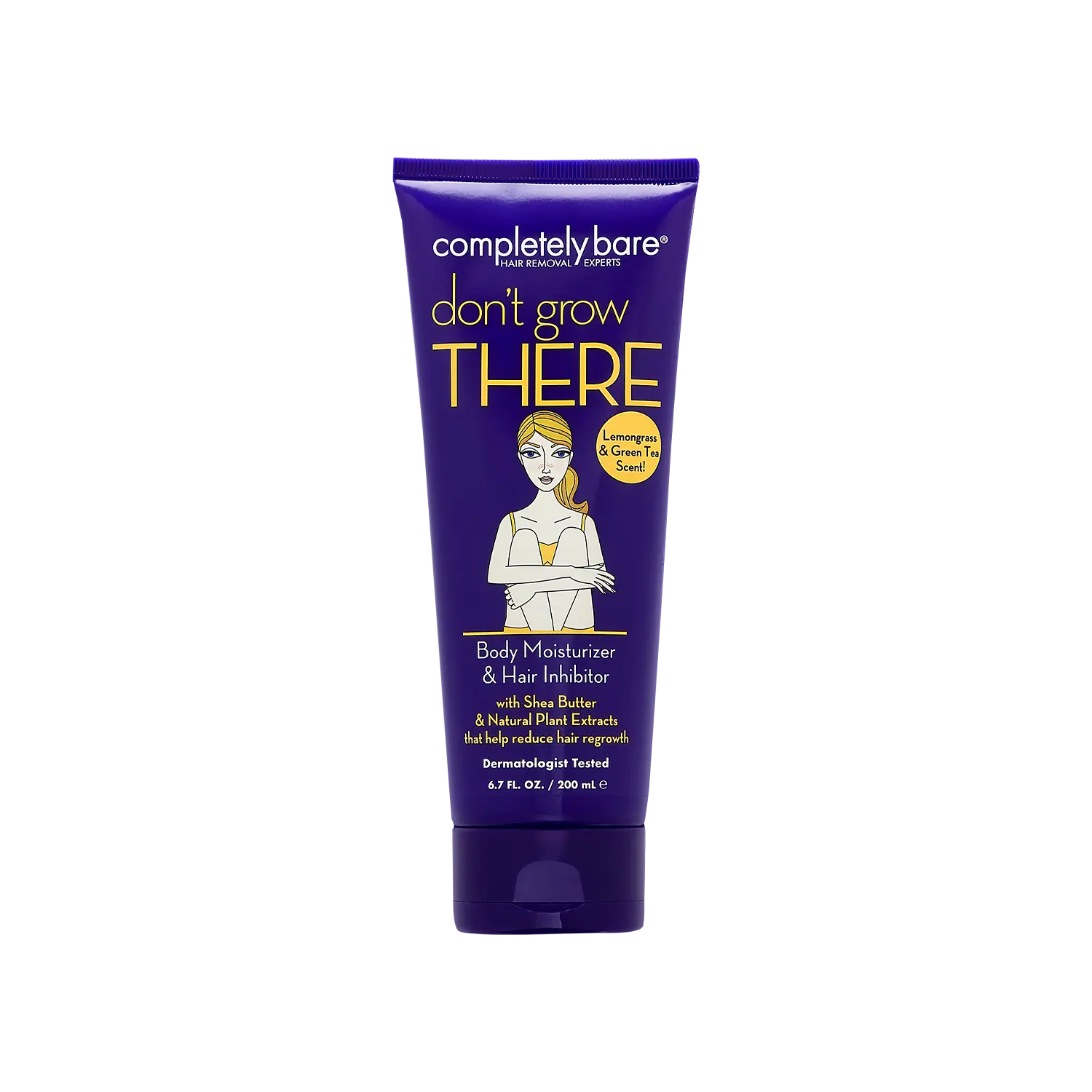 don't grow THERE Body Moisturizer & Hair Inhibitor Body Care Hair Removal Moisturizing Cream Plant Razor Body Waxing Body Shaving Spray