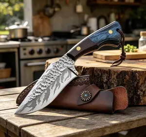 Versatile Outdoor & Kitchen Steak Knife, Durable Multi-Purpose Tool for Slicing Steak, Cutting Meat & Fruits, Portable for Home Cooking, Meal Prep, Camping BBQ & Outdoor Picnic Use