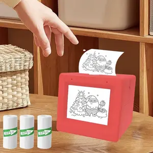 AI  Voice Sticker Mini Printer box  Wireless Transfer  Customizable Christmas  Companion Kids Instant Print Digital Camera Switch Role Alarm Clock Perpetual Calendar  Electronic   ideal birthday gift educational learning toytablet collectGift for creators