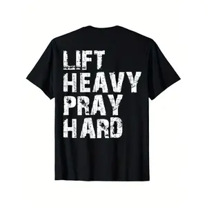 Christian Gym T-Shirt Black Faith Inspired Workout Apparel For Men And Women