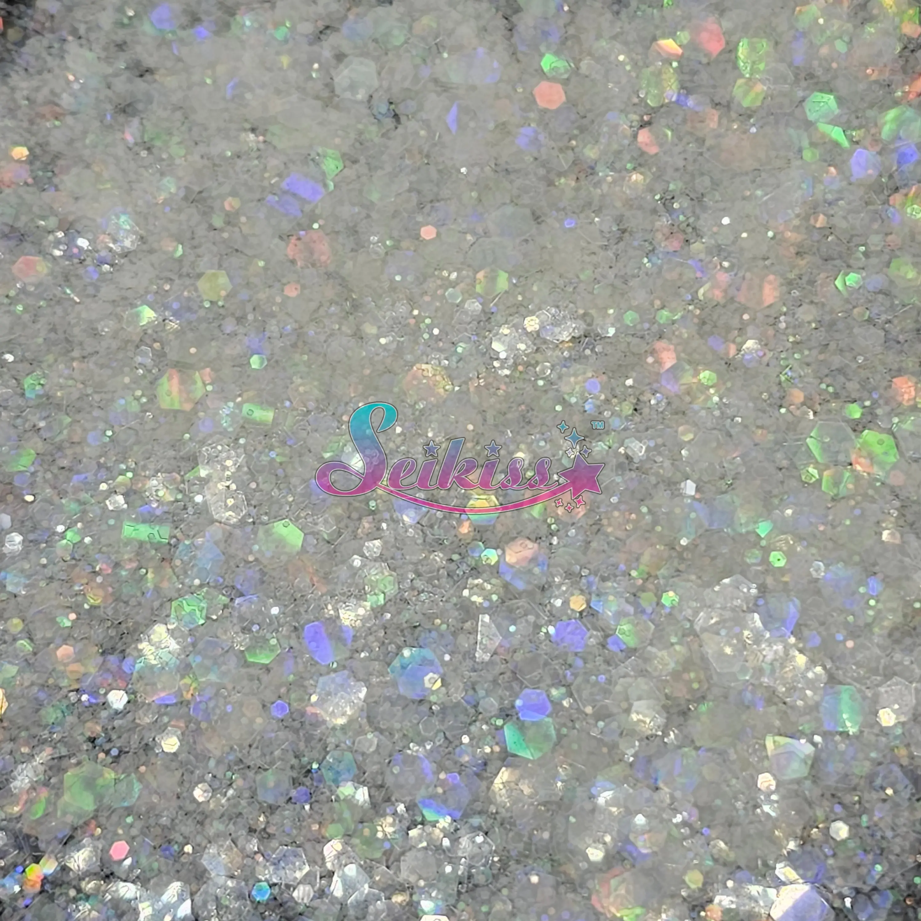 Snow Galaxy Holographic Chunky Glitter - White Glitter