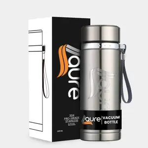 800ml Intelligent Digital Thermos LED Temperature Display Water Bottle Cup Flask Tea Infuser Vacuum Insulated Thermos Bottle (Black) Coffee Drinkware