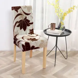 2/4/6pcs Stylish and Exquisite Floral Printed Chair Covers, Easy to Install, Removable and Washable, Perfectly Fit Chairs. Ideal for Home, Kitchen, Living Room, Daily Use and Festival Decoration.