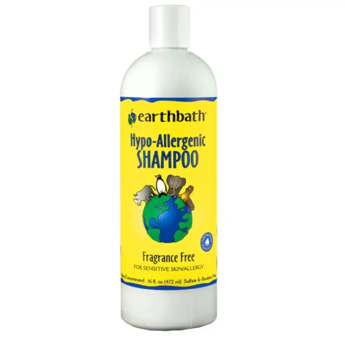 earthbath Hypoallergenic Dog Shampoo, Fragrance Free, 16 oz – Pet Shampoo for Sensitive Skin & Allergies – Made in USA