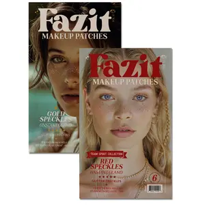 Gold + Red Speckles Makeup Patches