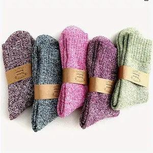 25 Pairs Women's Autumn Winter Socks - Ultra Soft Warm Retro Solid Color Design, Hand Wash Care Recommended, Perfect for Cold Weather Outdoor Activities and Daily Comfortable Wear