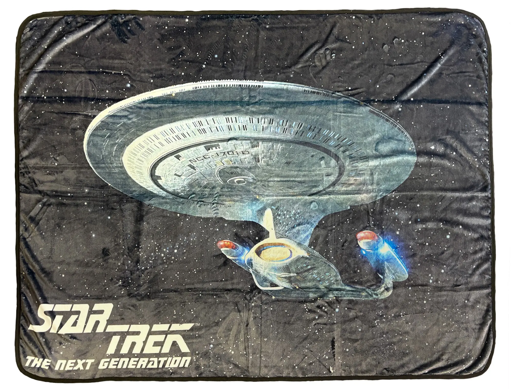 Star Trek The Next Generation USS Enterprise Soft Warm Cozy Fleece Throw - 45"x60" Sci-Fi Bed Blanket for Sofa, Soft Warm Blanket, Cozy Throw Blanket