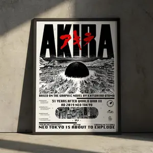 Akira Anime Movie Poster, Akira Anime Manga Print Posters - NO FRAME