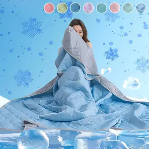 Cooling Blanket, Lightweight Breathable Silky Soft Comfy Blanket, Reversible Cooling Blanket, Comfortable Bedding for Home Bedroom, Perfect Gift for Loved Ones, Travel Blanket, Cozy Throw Blanket, Multifunctional Blanket