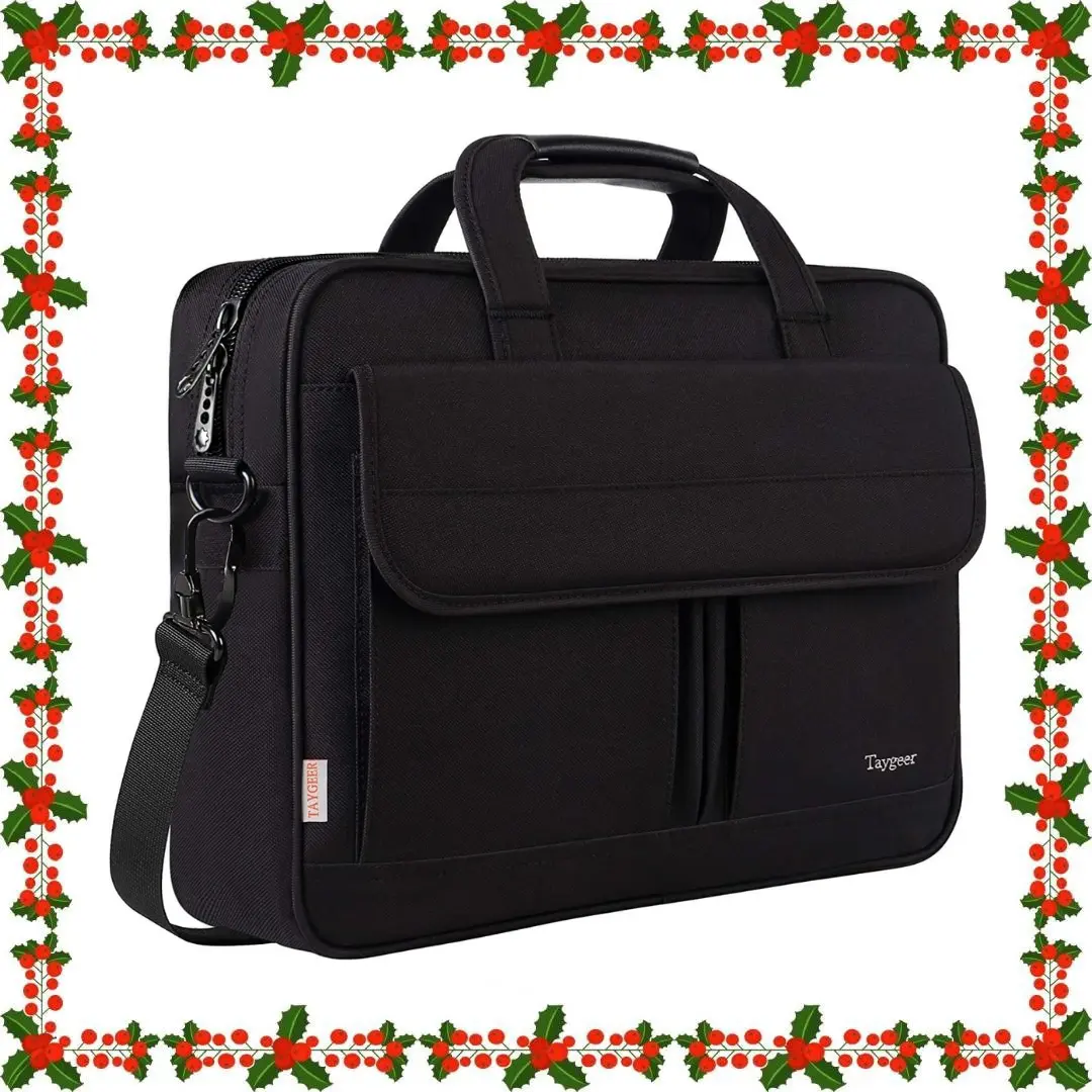 Premium Laptop Bag for Work | Water-Resistant Shoulder Briefcase fits 15.6" Computer & Notebook | Professional Office Carry-On | Heavy Duty Crossbody Satchel for Men and Women | Perfect Daily Commuter Essential & Sleek Business Accessory Summer Sale