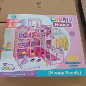 Building Block Villa Doll House, New 2026 Educational Toy, Princess Castle Set, Play House Set, DIY Assembly, Birthday Gift, Christmas Gift, Ages 3+