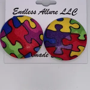 Awesome Button Earrings