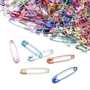 50pcs Assorted Colors Brooch Pins, 6x30mm Safety Pins with Easy-Grip Plastic Heads for DIY Sewing & Jewelry Making - Durable Needlework Accessories, Sewing Supplies Accessories