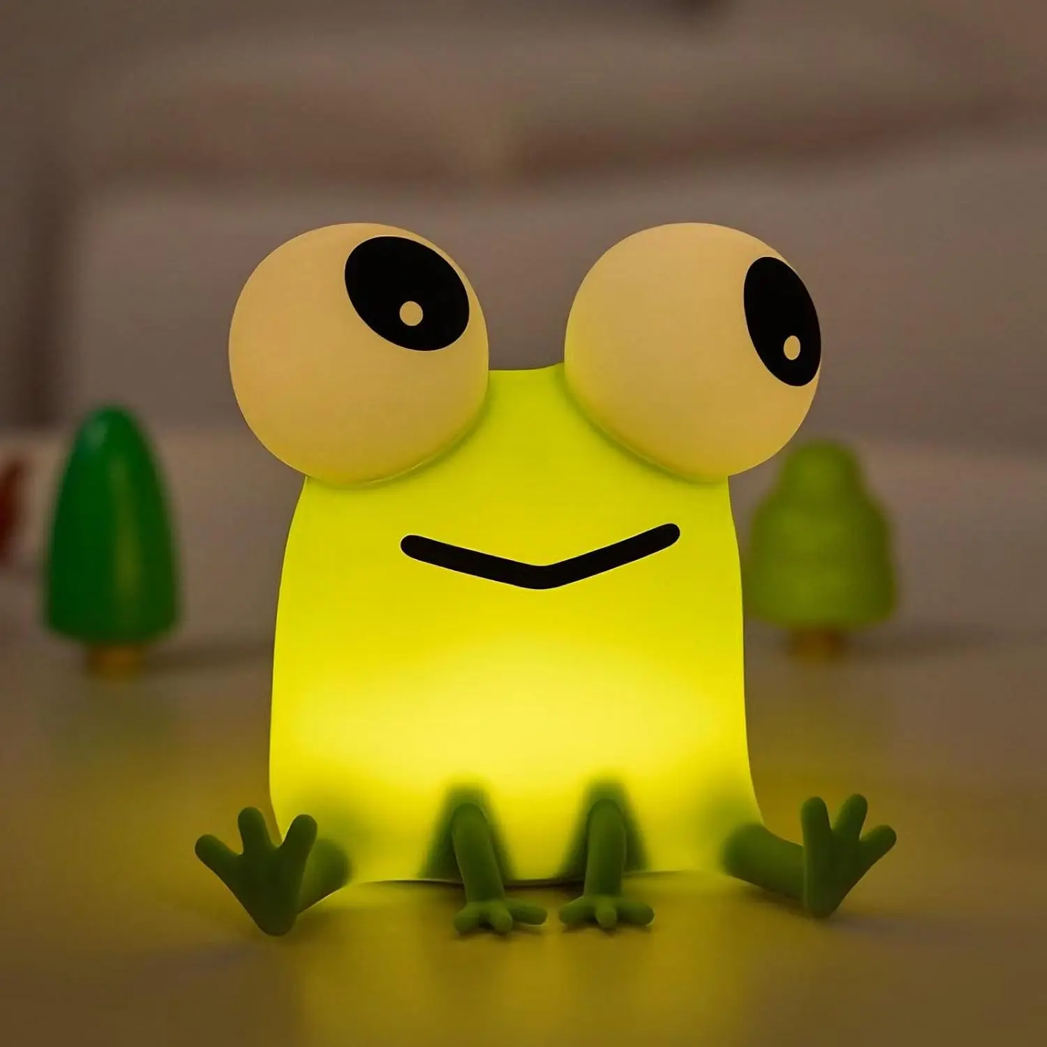 Frogs Night Light,Dimmable Silicone Animal Nursery Night Light,Frogs Lamp Decor for Kids Room Bedroom,Birthday Christmas Unique Gift for Kids boy GirlsFrogs, Gifts For Kids, Child-Friendly Ambient Night Light