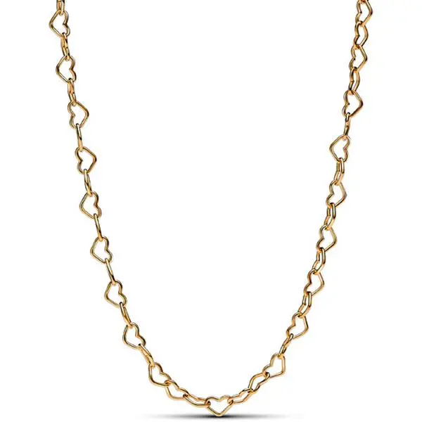Pandora Linked Hearts Collier Necklace 14k gold plating 363334C00-45