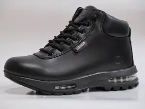 Mountain Gear Men's CAM Black Boots Leather Lace-Up Closed Toe Durable Outdoor Footwear