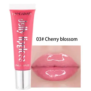 Moisturizing Glossy Lip Gloss, Candy Color Jelly Lip Stain, Hydrating Plumping Lipstick for Girls & Women